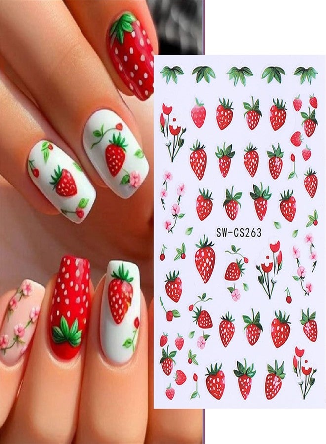 TailaiMei Fruit Nail Stickers, Fruit Self-Adhesive Nail Art Decals for DIY Nail Decorations (519) - Image 2